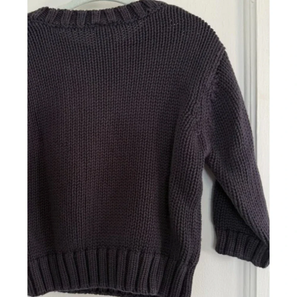 Vintage Gymboree Sweater Soccer Ball Baby Size 12–18m Knit 100% Cotton 2003 Navy